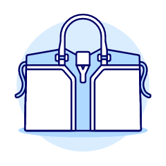 BLUE Purse Illustration from UX Duotone Set