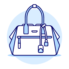 LIGHT BLUE Purse Illustration from UX Duotone Set
