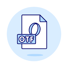 Otf File Illustration from UX Duotone Set