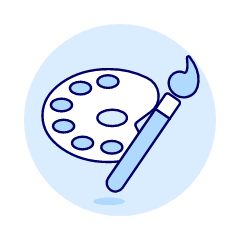 Brush Paletter Illustration from UX Duotone Set