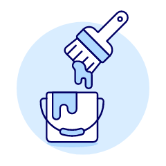 Bucket Brush Illustration from UX Duotone Set