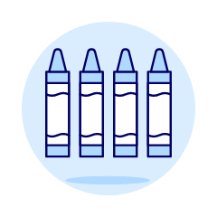 Crayons Illustration from UX Duotone Set