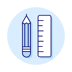 Pencil Ruler Illustration from UX Duotone Set