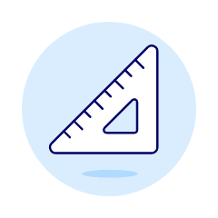 Triangle Ruler Illustration from UX Duotone Set