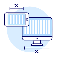 Responsive Size Illustration from UX Duotone Set