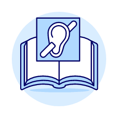 Book Deaf Person Illustration from UX Duotone Set