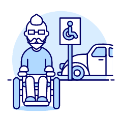 Disable Parking 1 Illustration from UX Duotone Set