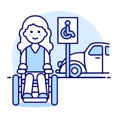 Disable Parking 6 Illustration from UX Duotone Set