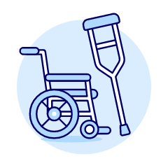 Mobility Aid Illustration from UX Duotone Set