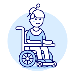 Wheelchair 4 Illustration from UX Duotone Set