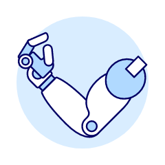 Prosthesis Arm Illustration from UX Duotone Set