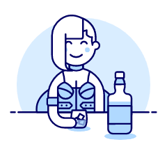 Bar Client 6 2 Illustration from UX Duotone Set