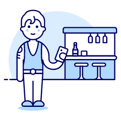 Bar Client 7 1 Illustration from UX Duotone Set