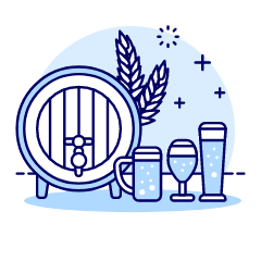 Beer Barrel Illustration from UX Duotone Set