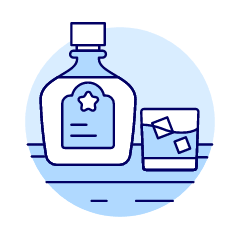 Whisky High Spirit Illustration from UX Duotone Set