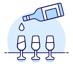 Wine Pouring Illustration from UX Duotone Set