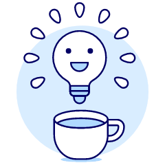 Coffee Idea Sparking Illustration from UX Duotone Set