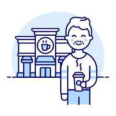 Takeaway Coffee 1 Illustration from UX Duotone Set