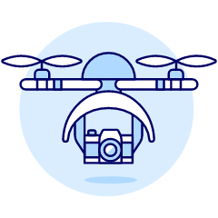 Camera Drone 1 Illustration from UX Duotone Set