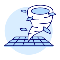 Typhoon Illustration from UX Duotone Set