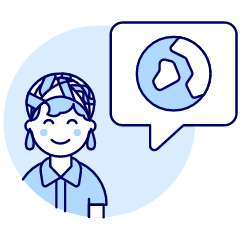 Earth Talk 6 Illustration from UX Duotone Set