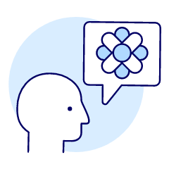 Flower Talk 1 Illustration from UX Duotone Set