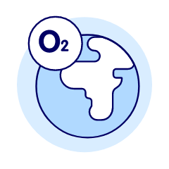 O2 Planet Illustration from UX Duotone Set