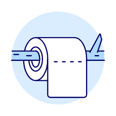 Toilet Paper Illustration from UX Duotone Set