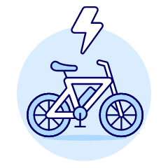 E Bike Illustration from UX Duotone Set