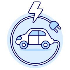 E Car 1 Illustration from UX Duotone Set