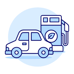 Green Energy Car Illustration from UX Duotone Set