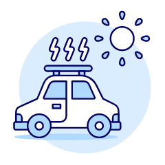 Solar Roof Car Illustration from UX Duotone Set