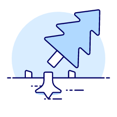 Cut Down Tree Illustration from UX Duotone Set