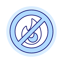 No Fire Illustration from UX Duotone Set