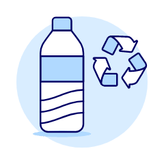 Recycle Bottle Illustration from UX Duotone Set