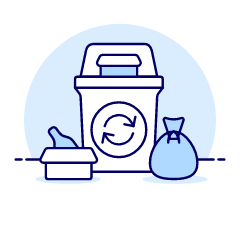 Recycle Trash Illustration from UX Duotone Set