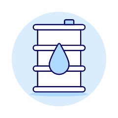 Oil Barrel Illustration from UX Duotone Set