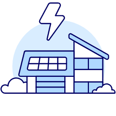 Solar Energy House Illustration from UX Duotone Set