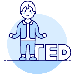 Educating Talk 2 Illustration from UX Duotone Set