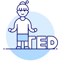 Educating Talk 4 Illustration from UX Duotone Set