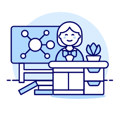 Chemistry Teacher 1 Illustration from UX Duotone Set