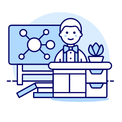 Chemistry Teacher 4 Illustration from UX Duotone Set