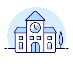 Education School Building Illustration from UX Duotone Set