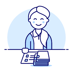 Librarian 1 3 Illustration from UX Duotone Set