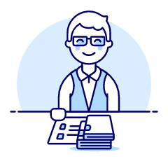 Librarian 1 4 Illustration from UX Duotone Set