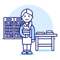 Librarian 2 4 Illustration from UX Duotone Set