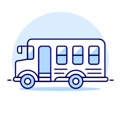 School Bus Illustration from UX Duotone Set