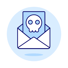Skull Mail Illustration from UX Duotone Set