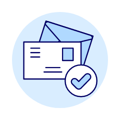 Mail Checked Illustration from UX Duotone Set