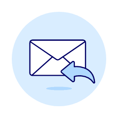 Email Reply Illustration from UX Duotone Set